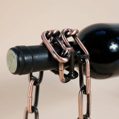 Magic Iron Chain Wine Bottle Holder - Limitless Deals Shop