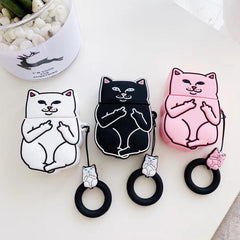 Cartoon Cat AirPods Case - Limitless Deals Shop