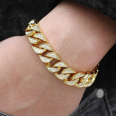 Miami Gold Curb Cuban Bracelet - Limitless Deals Shop