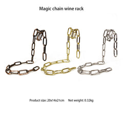 Magic Iron Chain Wine Bottle Holder - Limitless Deals Shop