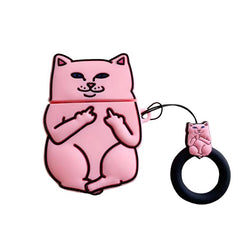 Cartoon Cat AirPods Case - Limitless Deals Shop