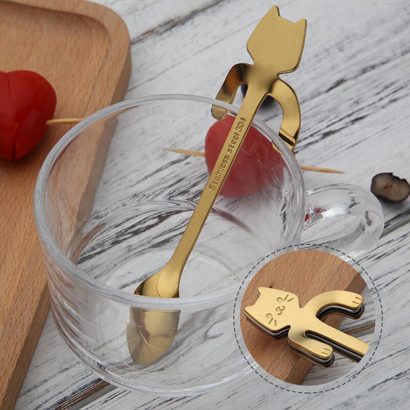 STAINLESS STEEL CAT TEASPOONS - Limitless Deals Shop