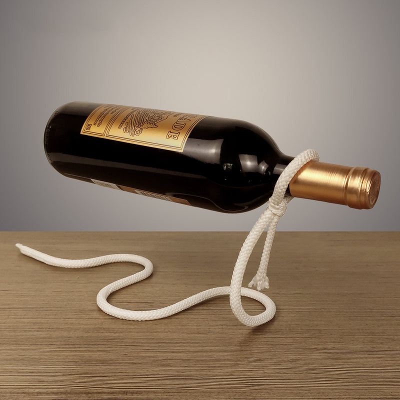 Suspended Rope Wine Bottle - Limitless Deals Shop