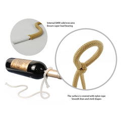 Suspended Rope Wine Bottle - Limitless Deals Shop